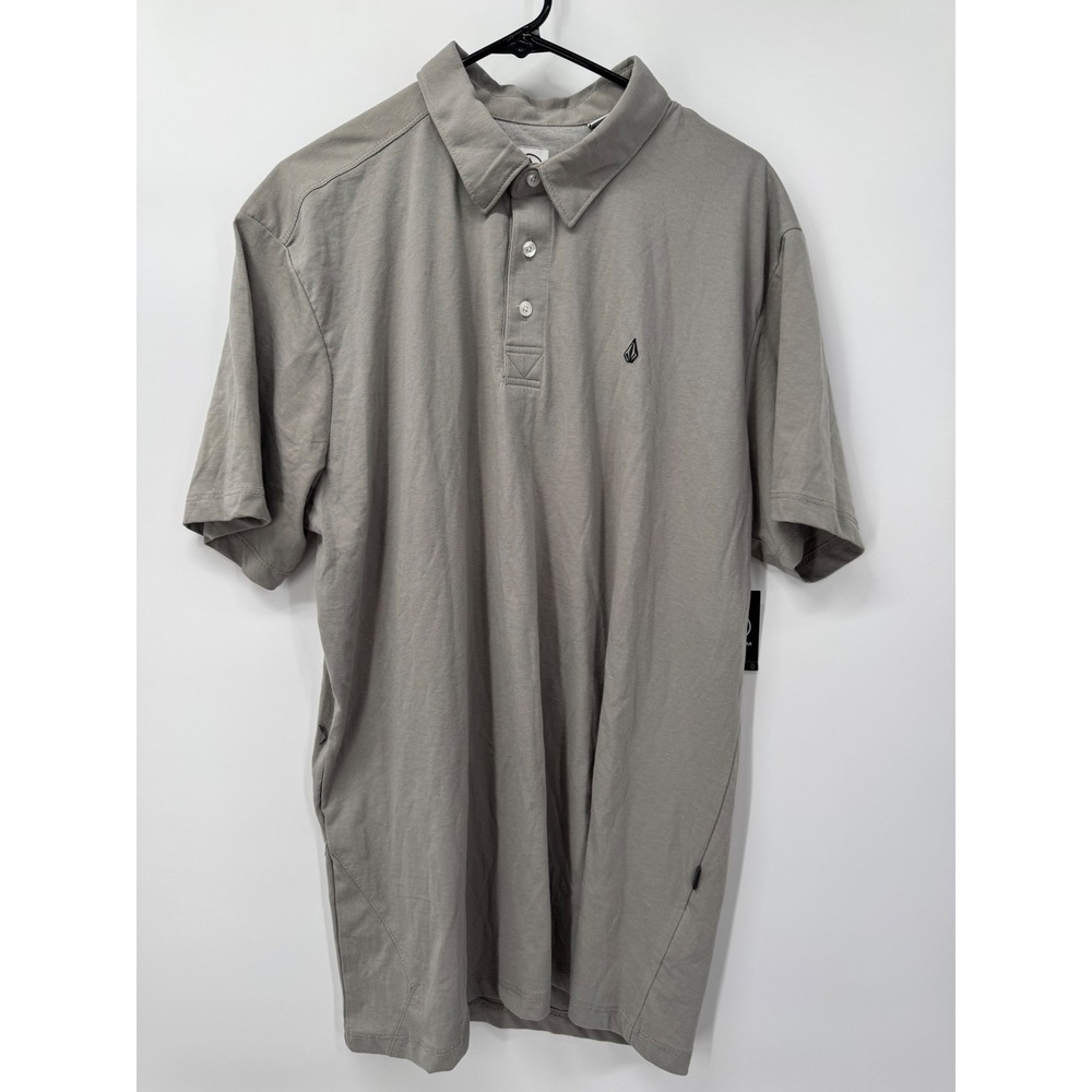 Volcom Men's Banger Gray‎ Polo Shirt Short Sleeve Casual Everyday Top XX-Large